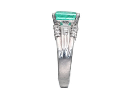 E1.673ct D0.40ct Pt900 7.1g Ring 