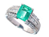 E1.673ct D0.40ct Pt900 7.1g Ring 