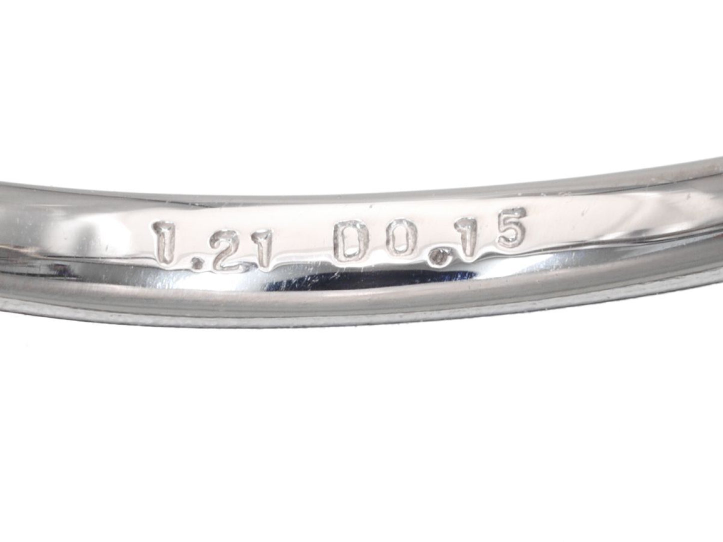 PS1.21ct D0.15ct Pt950 3.4g Ring 