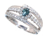 AX 0.30ct D 0.36ct Pt900 7.0g Ring 