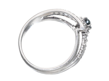 AX 0.30ct D 0.36ct Pt900 7.0g Ring 