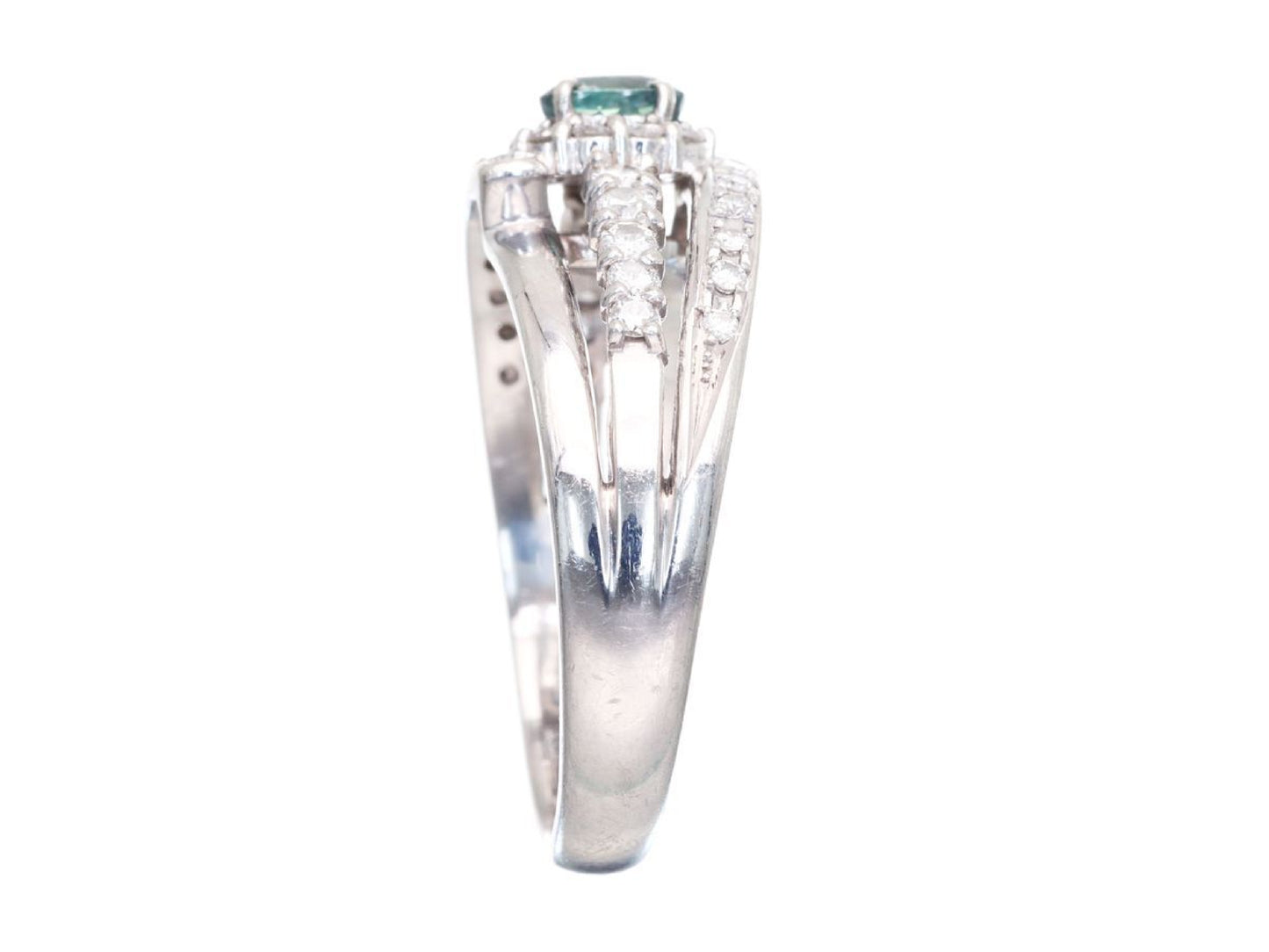 AX 0.30ct D 0.36ct Pt900 7.0g Ring 
