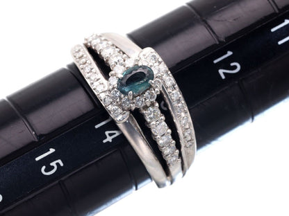 AX 0.30ct D 0.36ct Pt900 7.0g Ring 