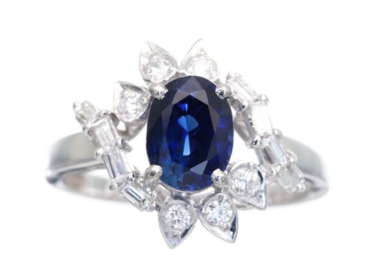 S1.39ct D0.39ct PT850 4.5g Ring 