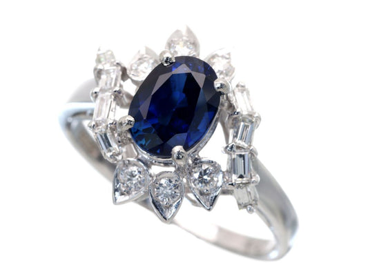 S1.39ct D0.39ct PT850 4.5g Ring 
