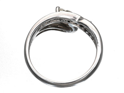 D0.36/0.18ct Pt900 6.5g Ring 