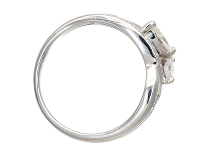 D0.36/0.18ct Pt900 6.5g Ring 