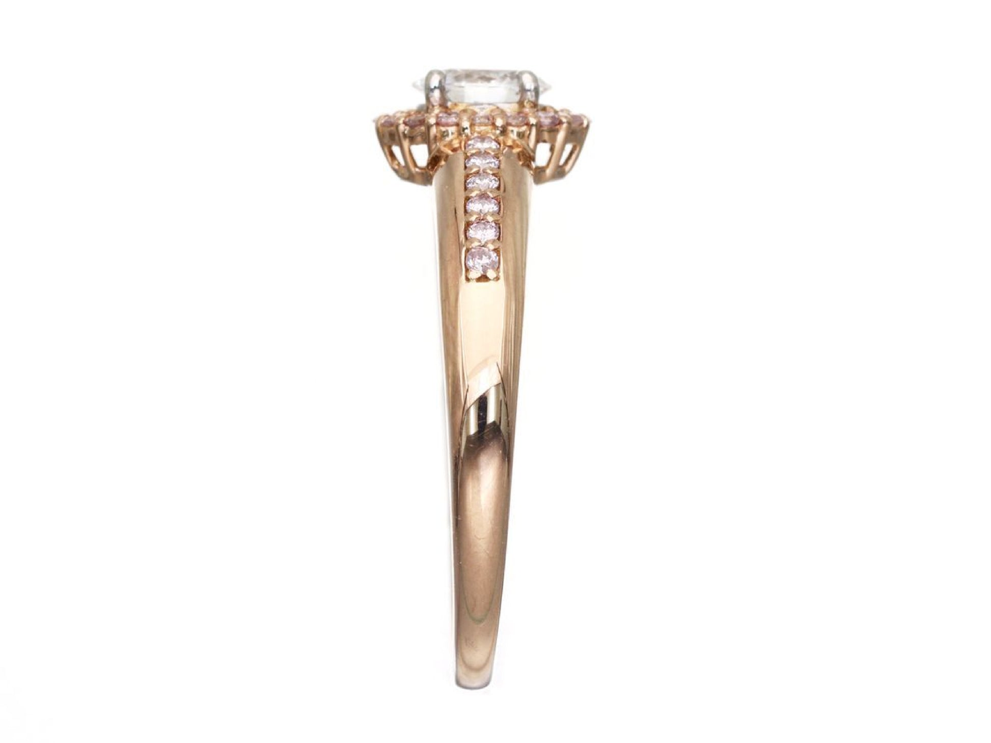 D0.30/0.18ct K18PG/PT950 3.3g Ring 