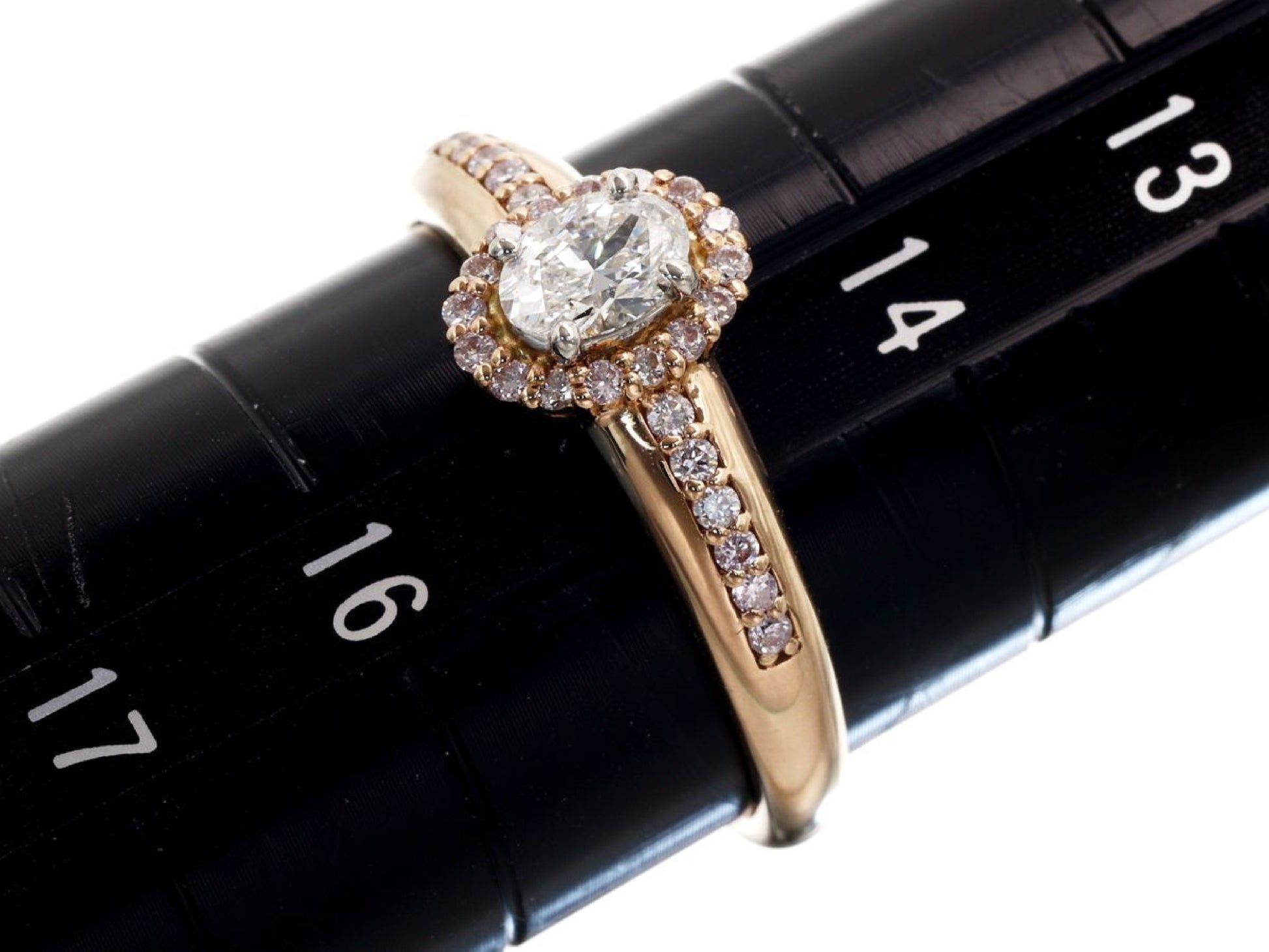 D0.30/0.18ct K18PG/PT950 3.3g Ring 