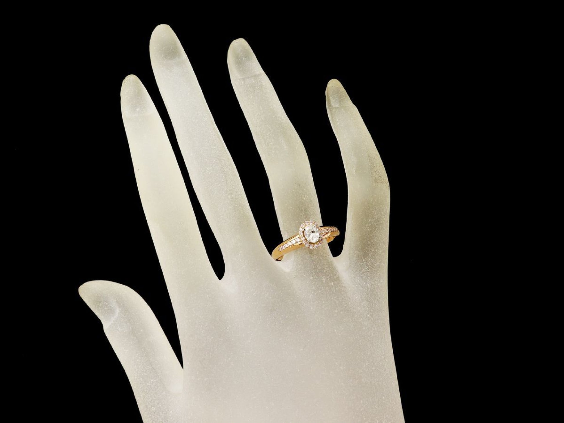 D0.30/0.18ct K18PG/PT950 3.3g Ring 