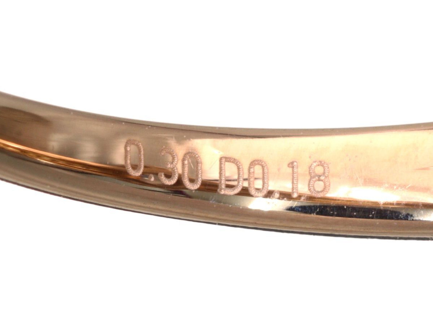 D0.30/0.18ct K18PG/PT950 3.3g Ring 