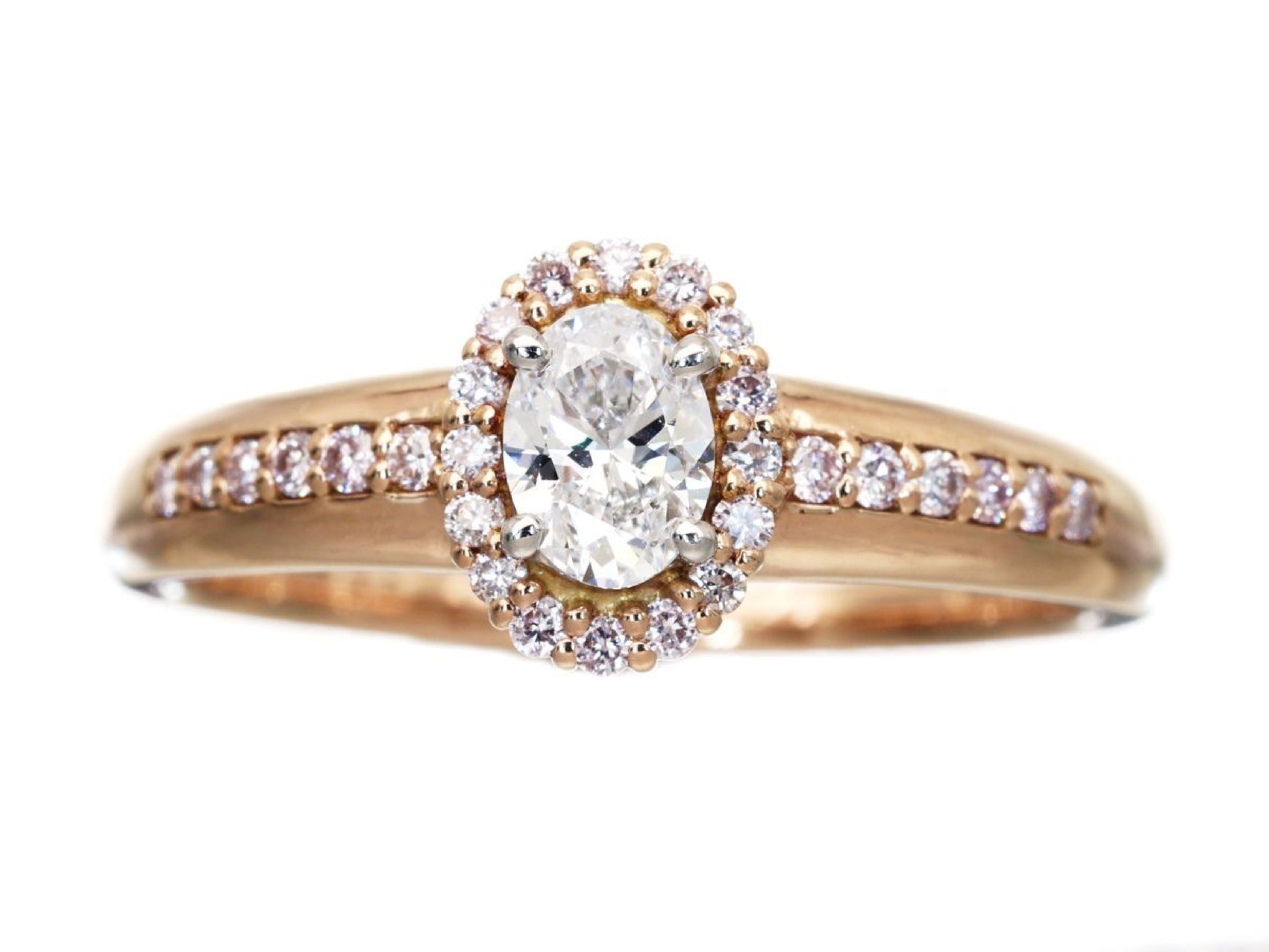 D0.30/0.18ct K18PG/PT950 3.3g Ring 