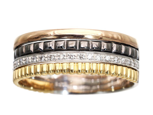 D0.13ct Pt950/K18 8.9g Ring 