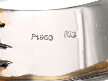 D0.13ct Pt950/K18 8.9g Ring 