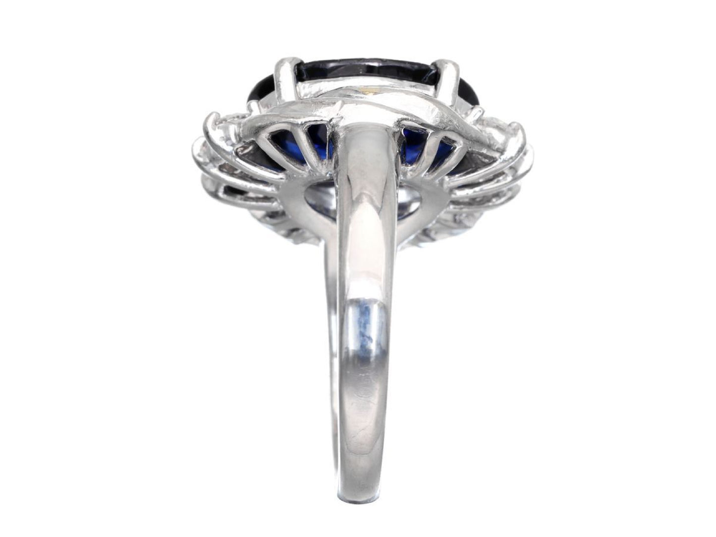 S4.963ct D0.45ct Pt900 9.9g Ring 