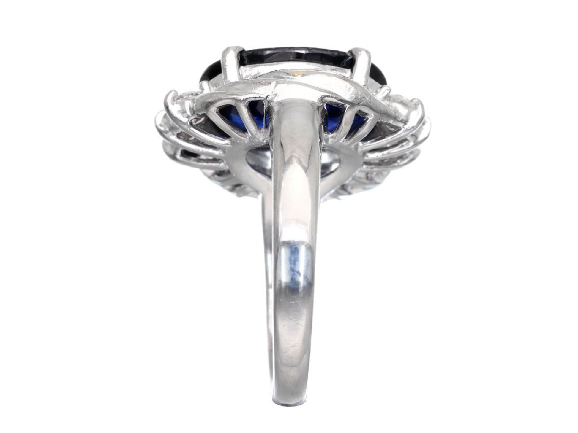 S4.963ct D0.45ct Pt900 9.9g Ring 