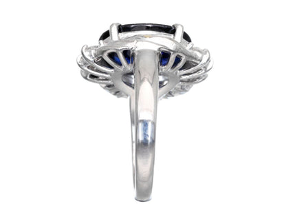 S4.963ct D0.45ct Pt900 9.9g Ring 