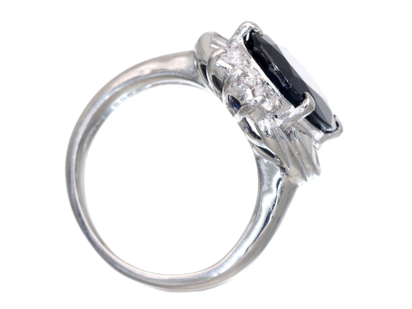 S4.963ct D0.45ct Pt900 9.9g Ring 