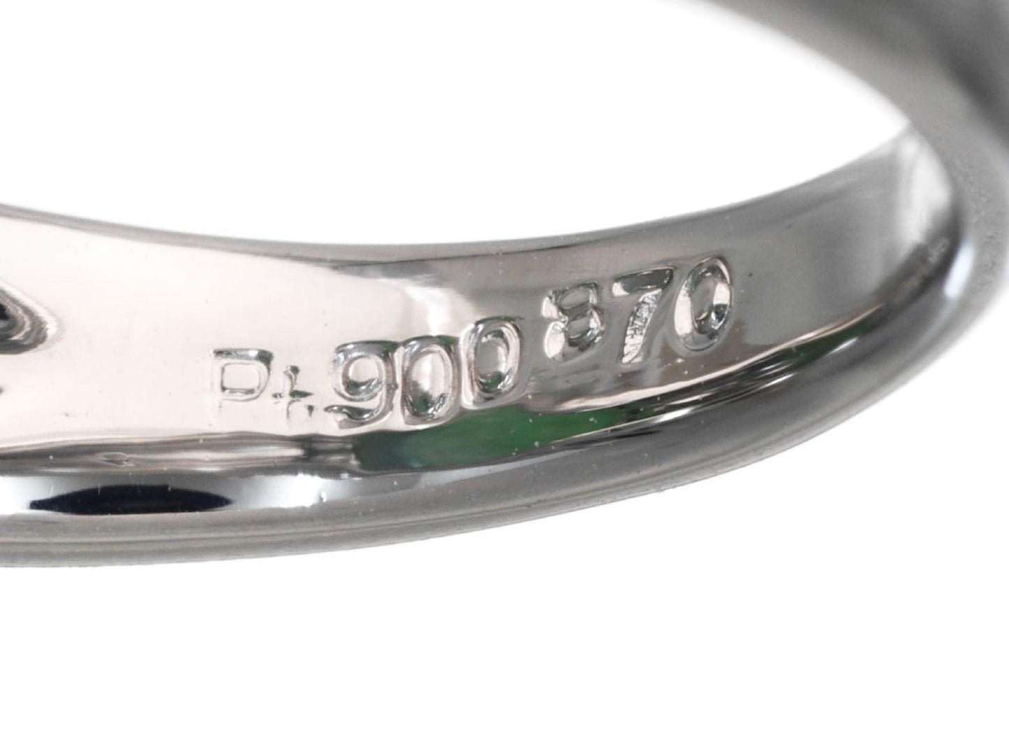 Jade 8.70ct D0.23ct Pt900 10.6g Ring 