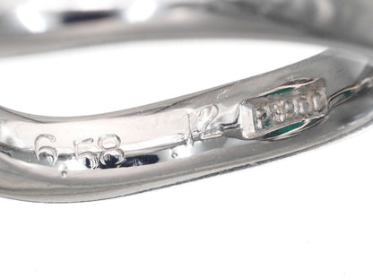 E6.58ct D0.12ct Pt900 12.9g Ring 