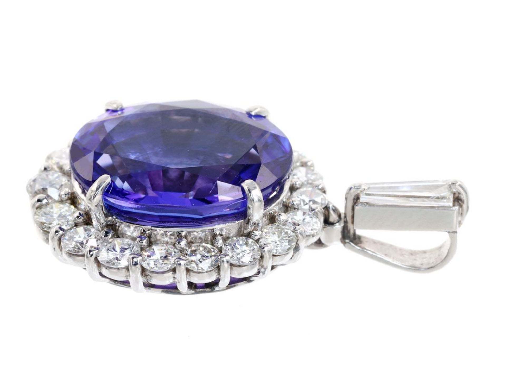 TZ5.85ct D1.12ct Pt900 5.6g Pendant Top 