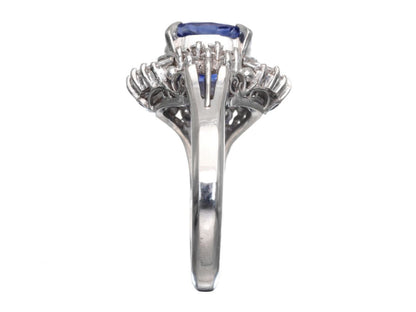 S2.95ct D0.66ct Pt900 8.0g Ring 