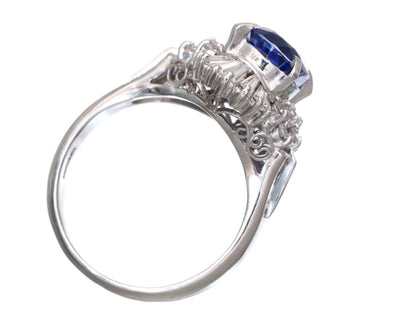 S2.95ct D0.66ct Pt900 8.0g Ring 
