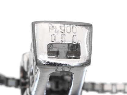 D0.50ct Pt900/850 6.7g Necklace 