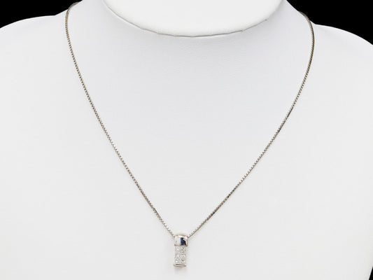 D0.50ct Pt900/850 6.7g Necklace 