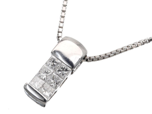 D0.50ct Pt900/850 6.7g Necklace 