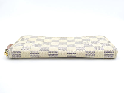LOUIS VUITTON Damier Azur Portefeuille Clemence Wallet