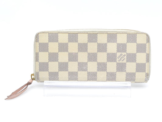 LOUIS VUITTON Damier Azur Portefeuille Clemence Wallet