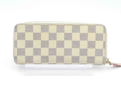 LOUIS VUITTON Damier Azur Portefeuille Clemence Wallet