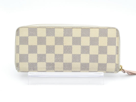 LOUIS VUITTON Damier Azur Portefeuille Clemence Wallet