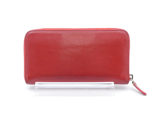 CHANEL Coco Mark Leather Stud Wallet