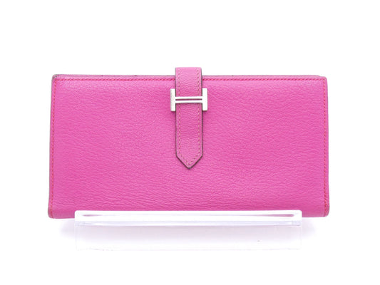 HERMES Bearn soufflé □L engraved wallet