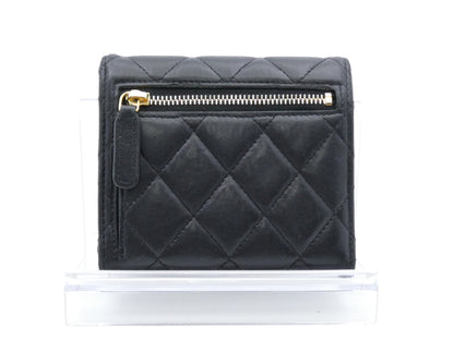 CHANEL Matelasse Coco Mark Tri-fold Wallet