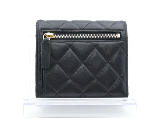 CHANEL Matelasse Coco Mark Tri-fold Wallet