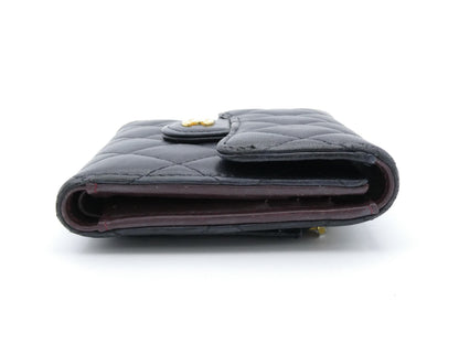 CHANEL Matelasse Coco Mark Tri-fold Wallet