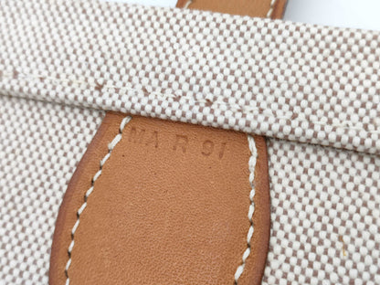 HERMES Cabas 50 R engraved tote bag