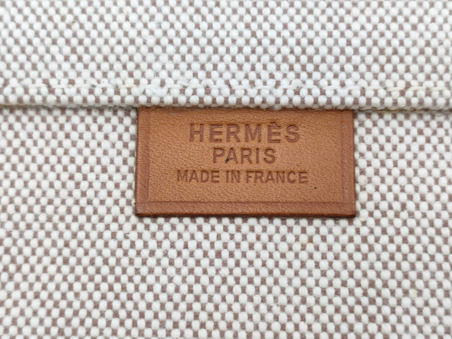 HERMES Cabas 50 R engraved tote bag