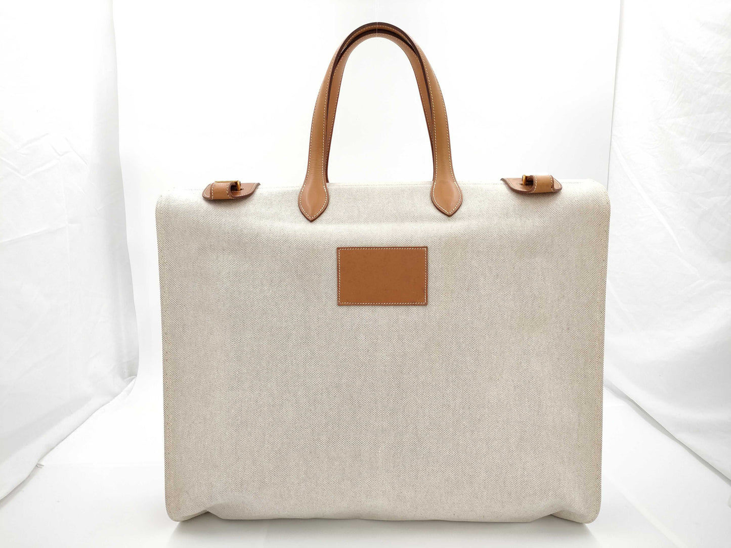 HERMES Cabas 50 R engraved tote bag