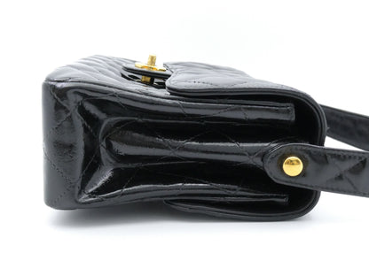 CHANEL Matelasse Coco Mark Enamel Double Face Shoulder Bag