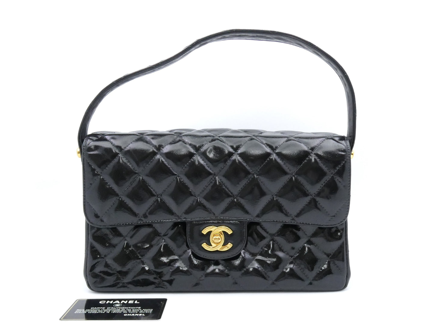 CHANEL Matelasse Coco Mark Enamel Double Face Shoulder Bag