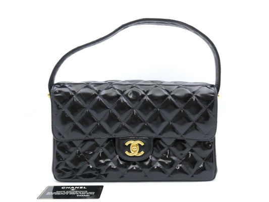 CHANEL Matelasse Coco Mark Enamel Double Face Shoulder Bag