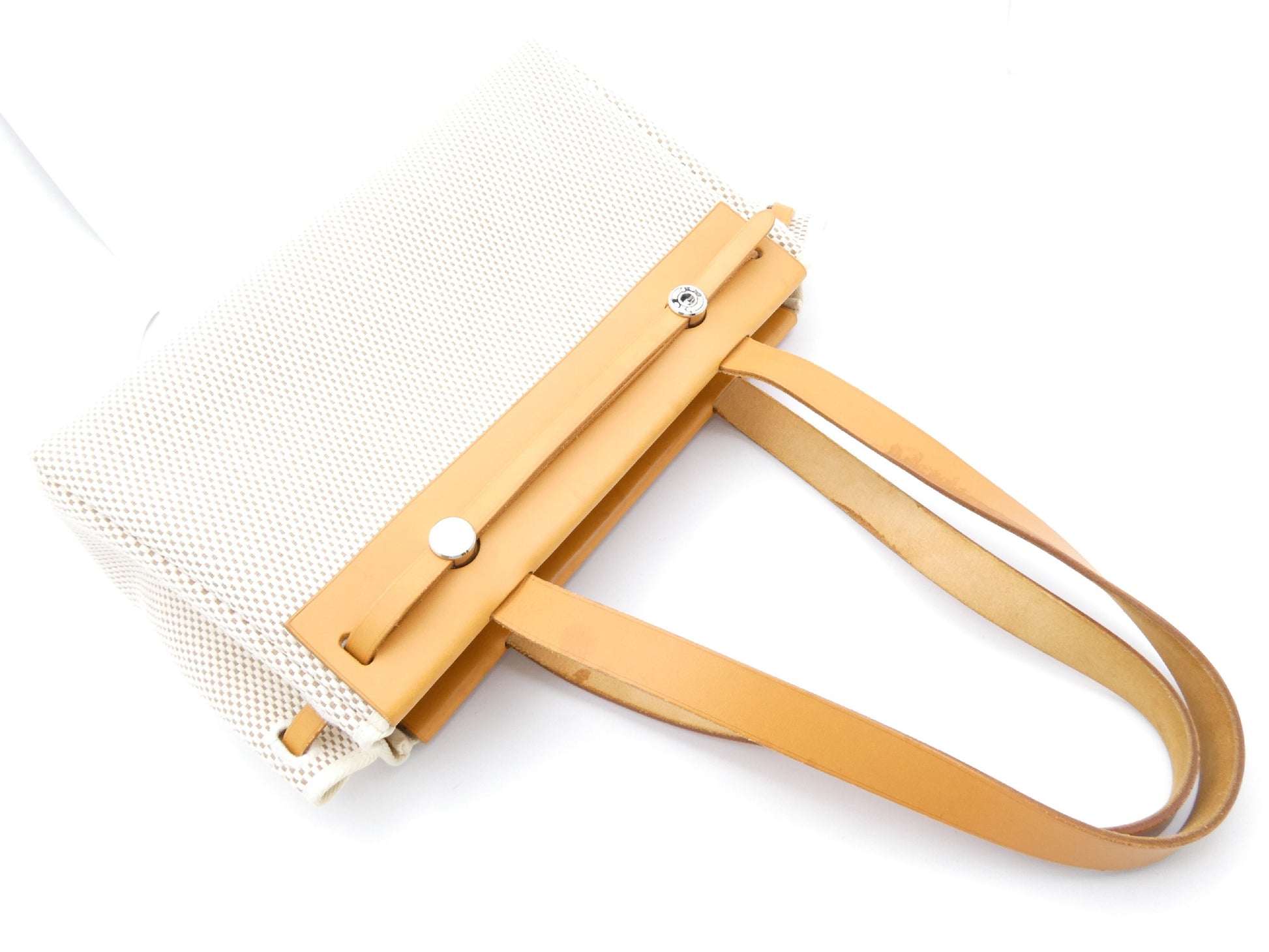HERMES Airbag Cabas PM Shoulder Bag with G Stamp