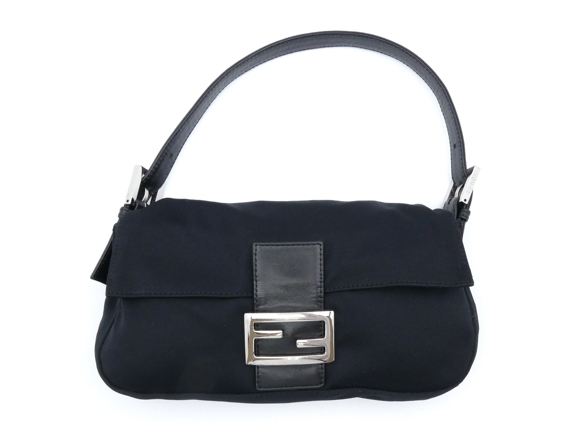 FENDI Mamma nylon and leather shoulder bag