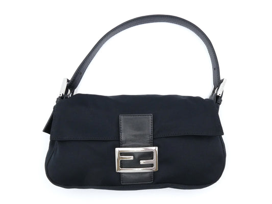 FENDI Mamma nylon and leather shoulder bag