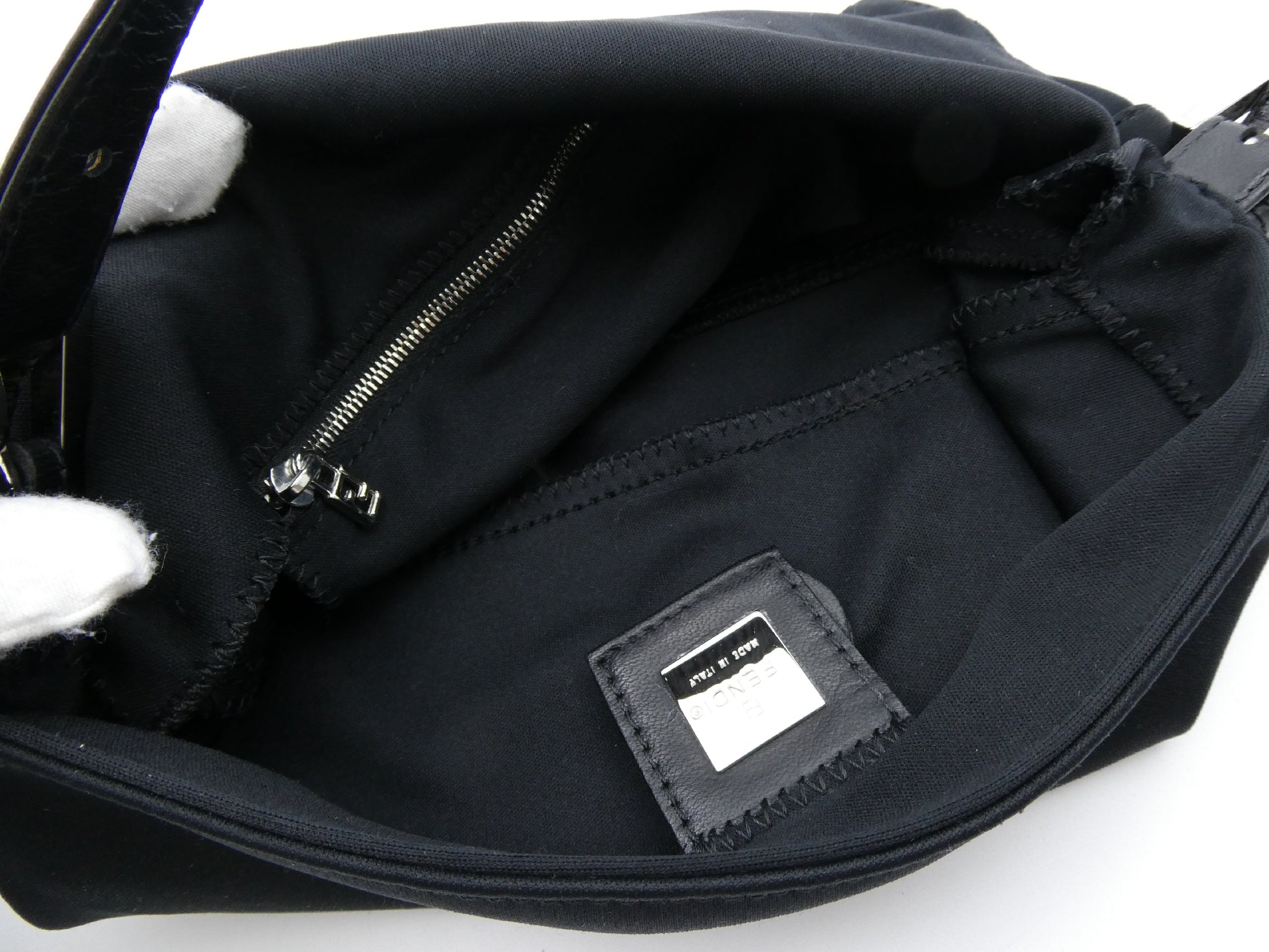 FENDI Mamma nylon and leather shoulder bag