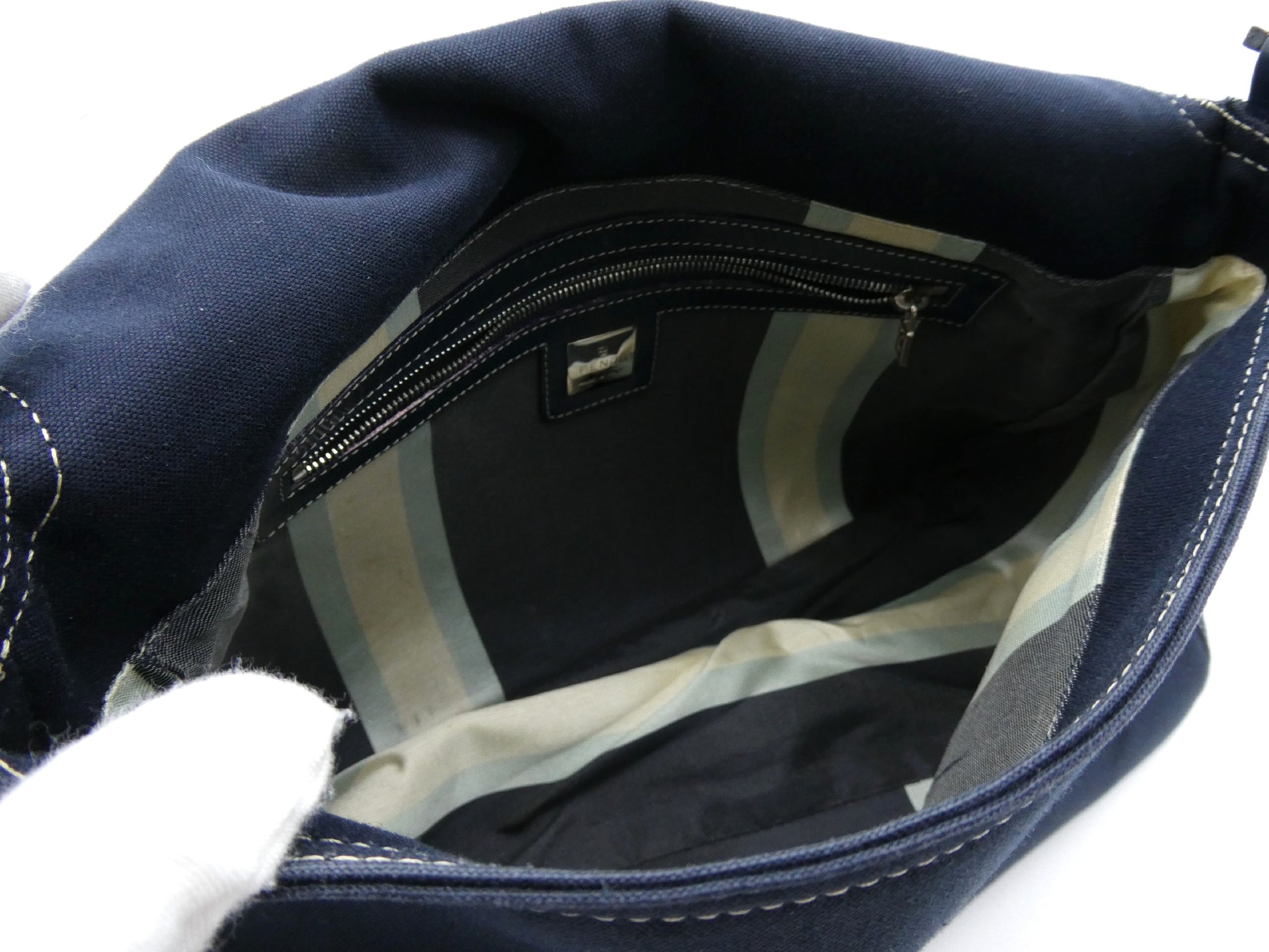 FENDI Mamma denim shoulder bag